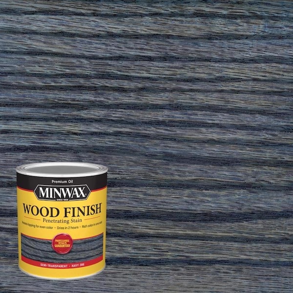 Minwax Minwax Wood Finish Semi-Transparent Navy Oil-Based Penetrating Wood Stain 1 qt, PK4 701084444 - main